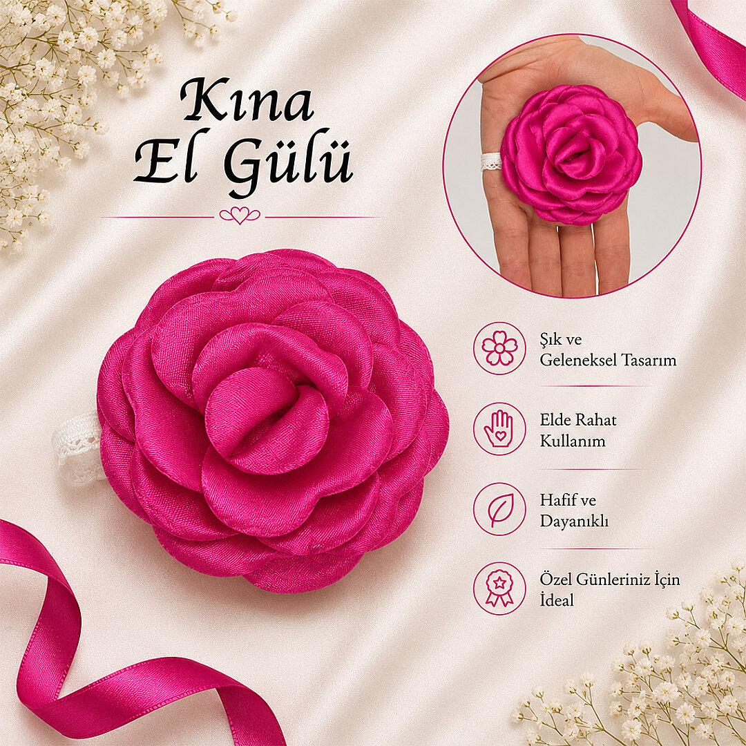 Kına El Gülü Pembe - 2