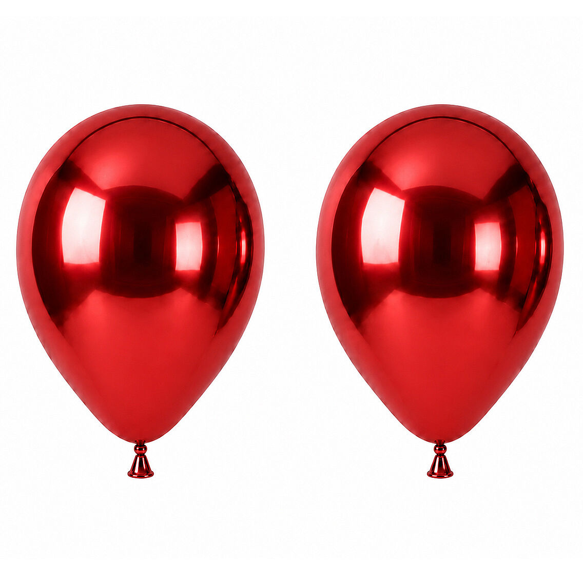 Kırmızı Renk Lateks krom Balon (45 cm) - 2 Adet - 1