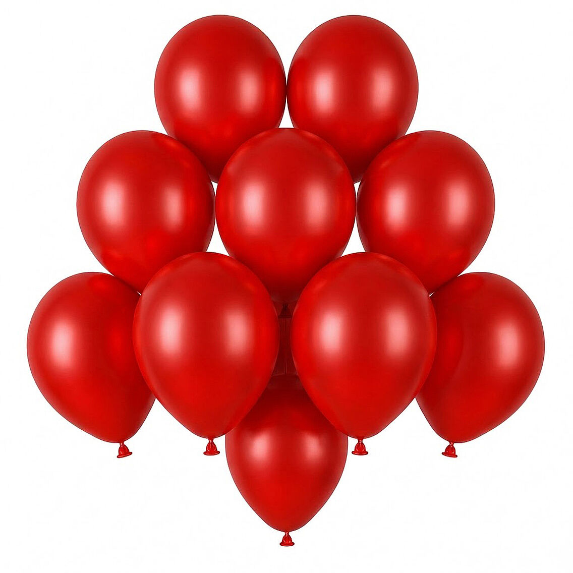 Kırmızı Renk Lateks Pastel Balon (13 cm) - 10 Adet - 1