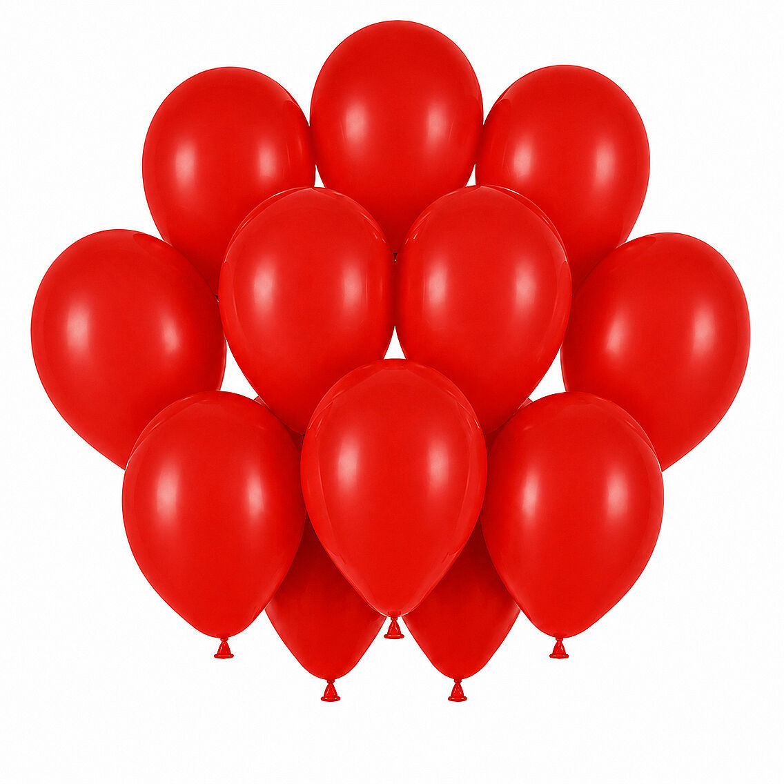 Kırmızı Renk Lateks Pastel Balon (30 cm) - 12 Adet - 1