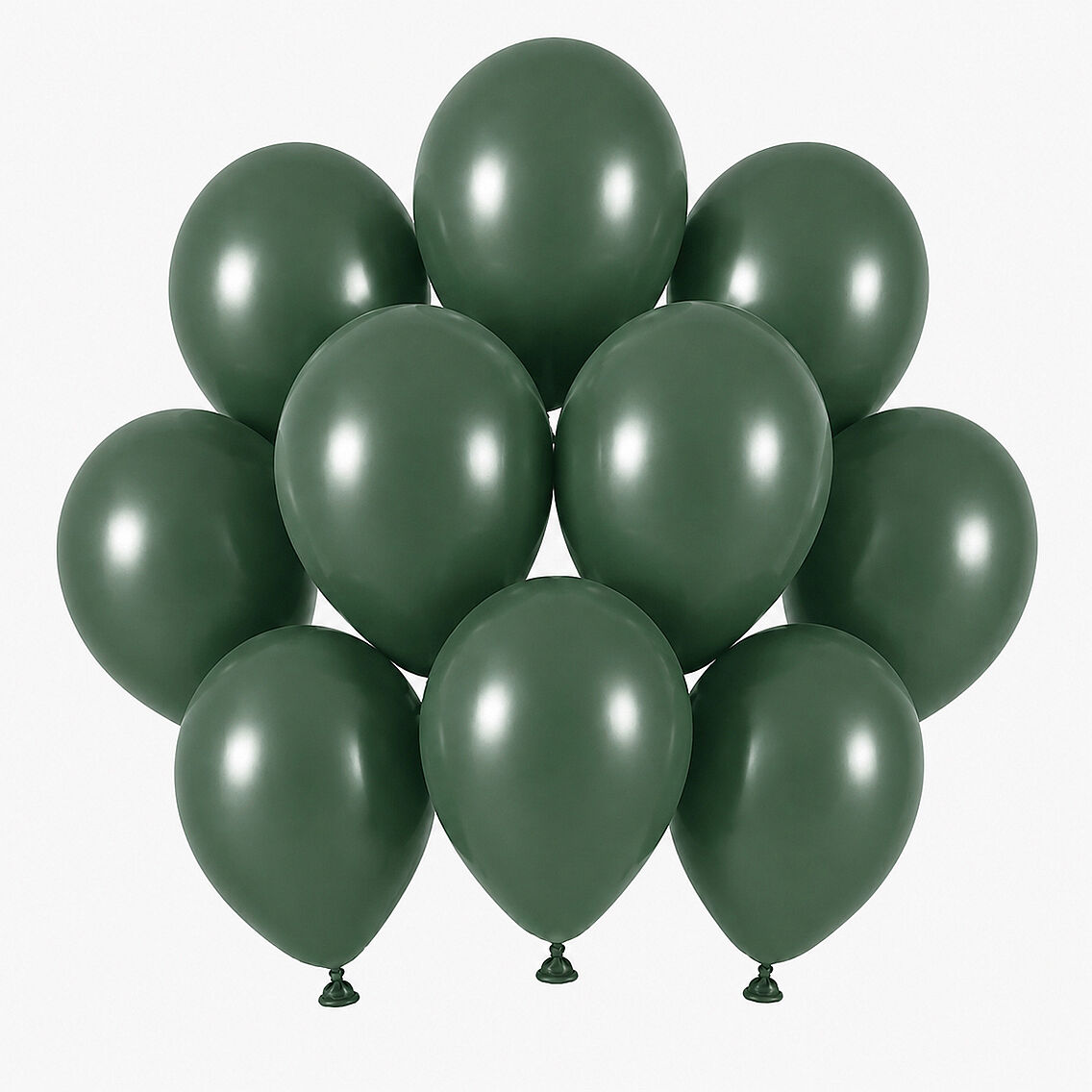 Kış Yeşili Renk Lateks Retro Balon (13 cm) - 10 Adet - 1