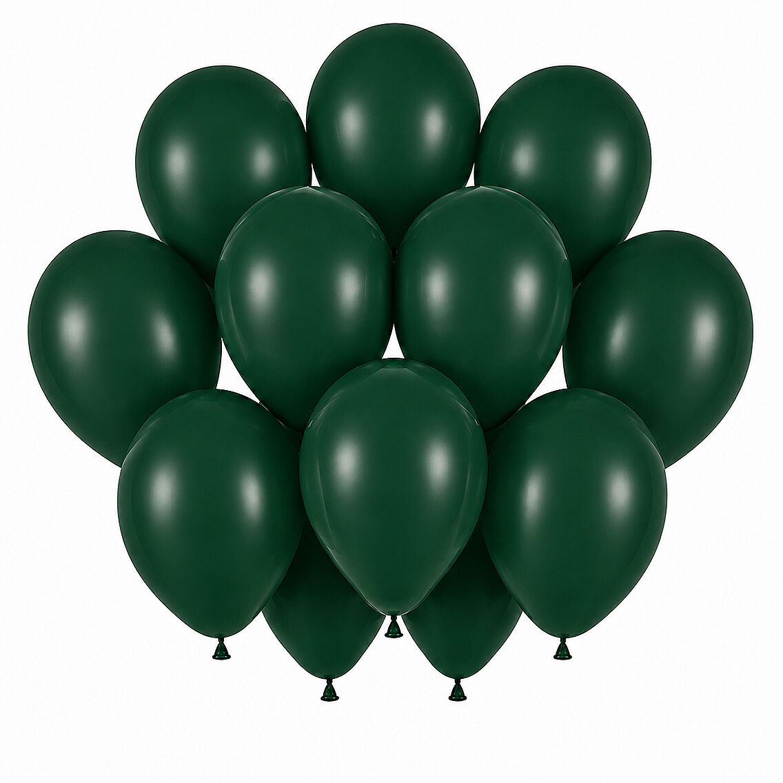 Koyu Yeşil Renk Lateks Pastel Balon (30 cm) - 12 Adet - 1