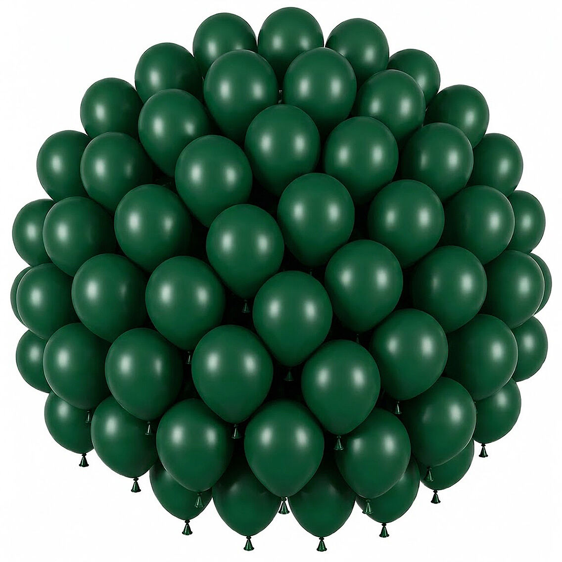 Koyu Yeşil Renk Lateks Pastel Balon (30 cm) - 50 Adet - 1