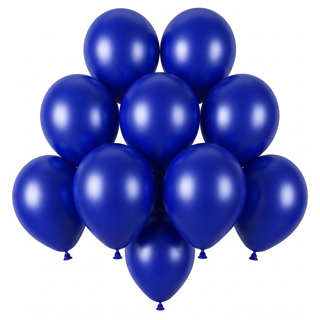 Lacivert Renk Lateks Pastel Balon (13 cm) - 10 Adet - Beysüs