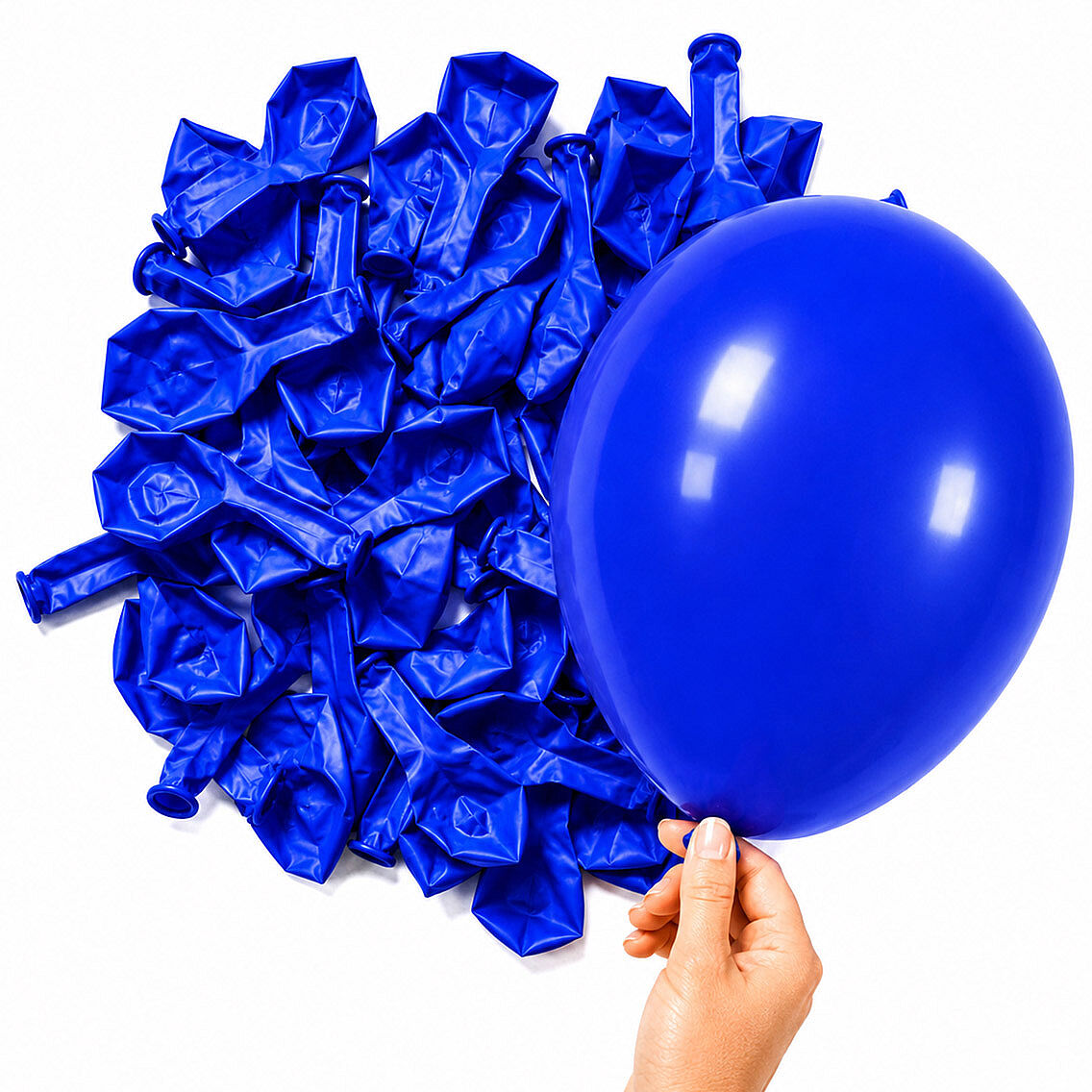 Lacivert Renk Lateks Pastel Balon (13 cm) - 10 Adet - 2