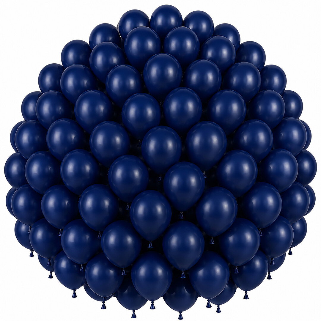 Lacivert Renk Lateks Pastel Balon (30 cm) - 100 Adet - Beysüs