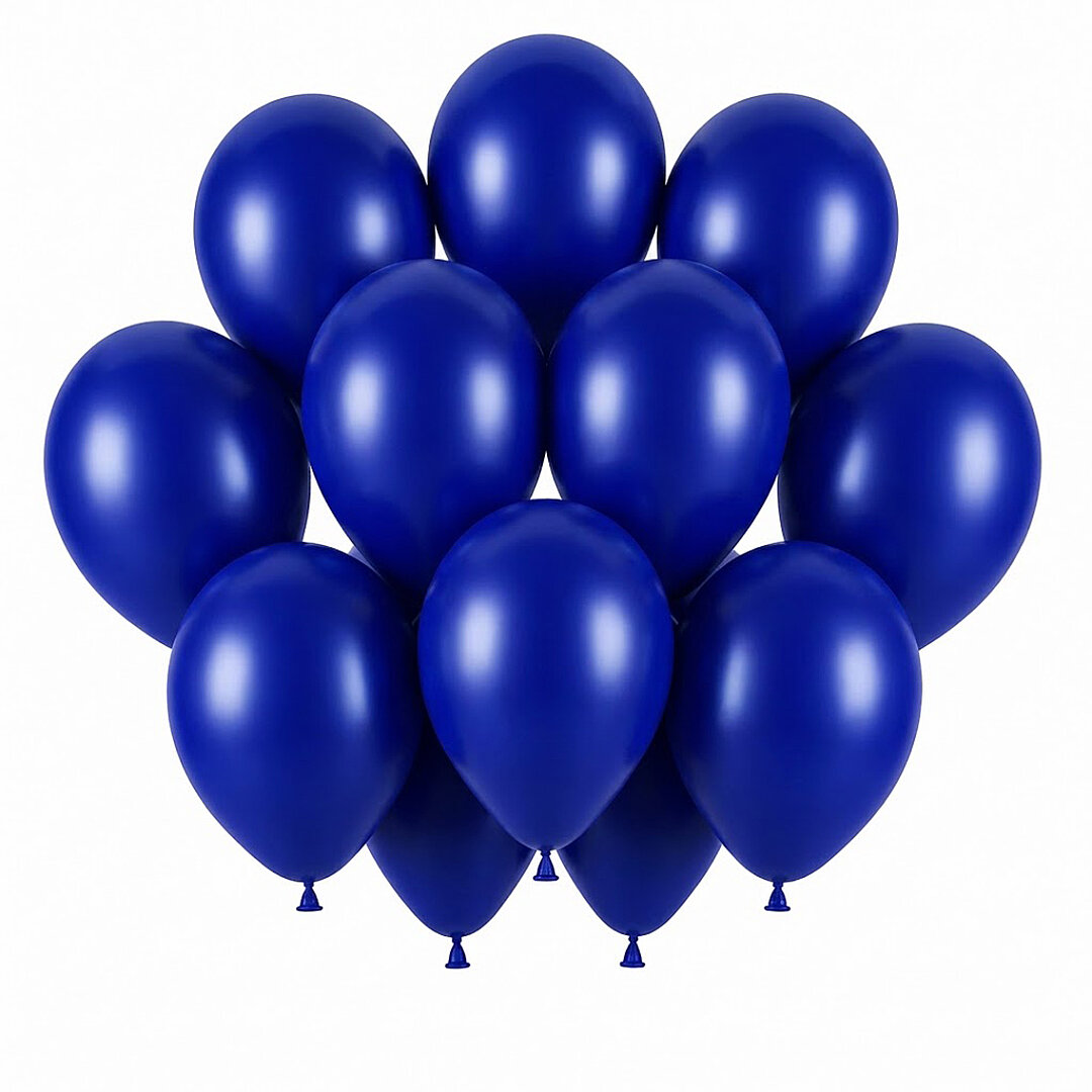 Lacivert Renk Lateks Pastel Balon (30 cm) - 12 Adet - 1