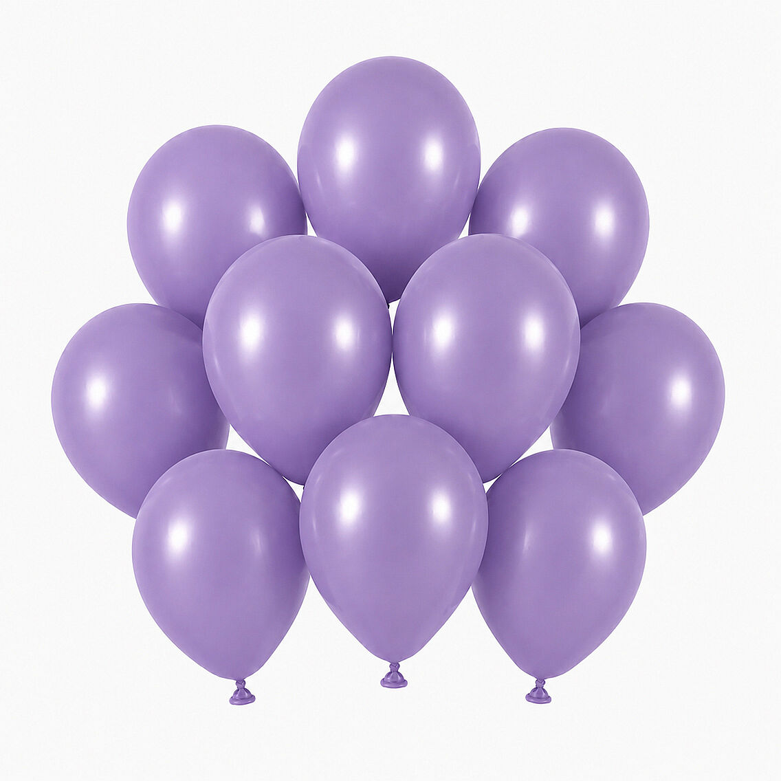 Lavanta Renk Lateks Retro Balon (13 cm) - 10 Adet - 1