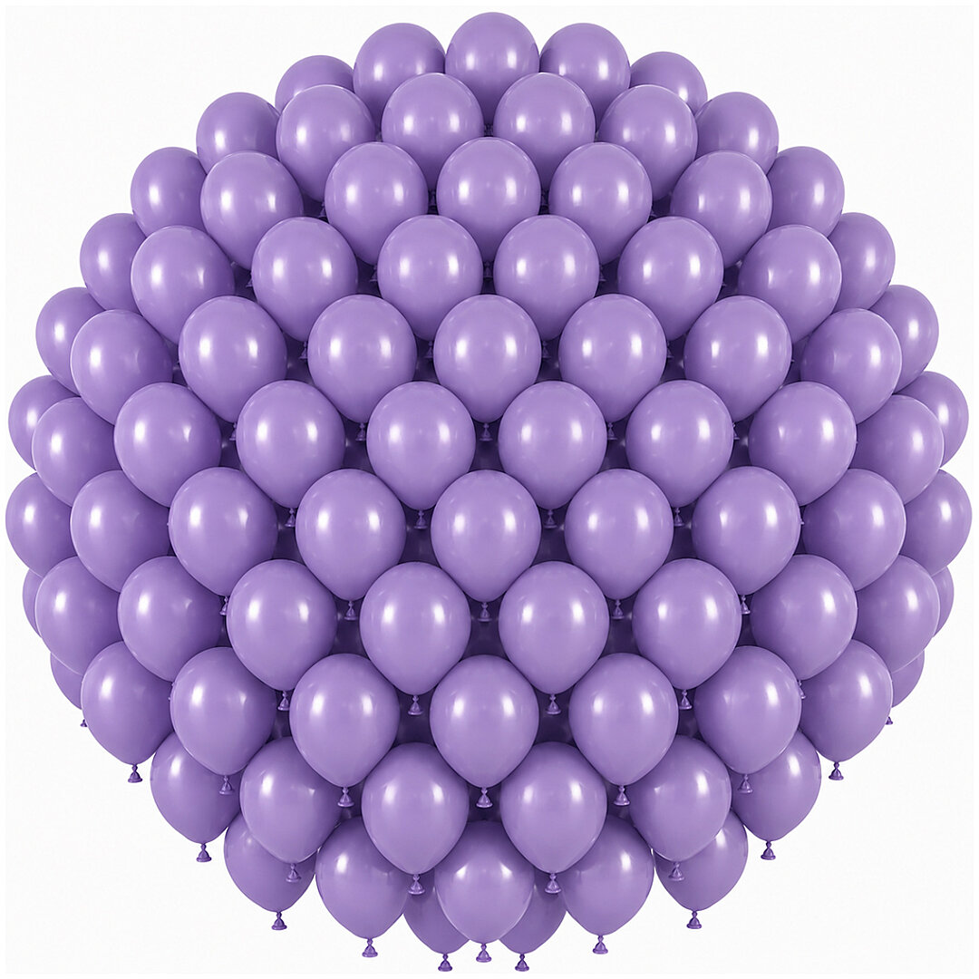 Lavanta Renk Lateks Retro Balon (30 cm) - 100 Adet - Beysüs