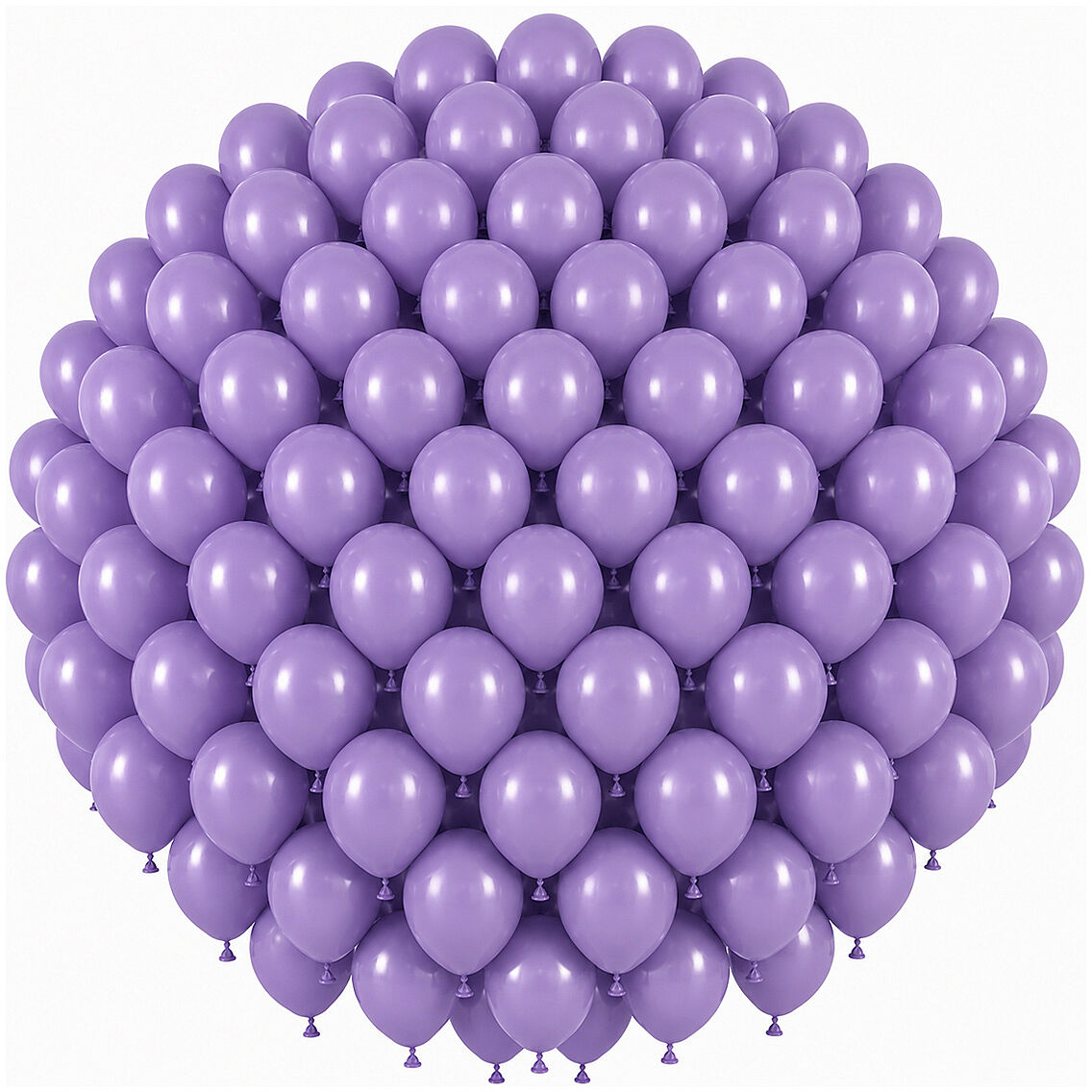 Lavanta Renk Lateks Retro Balon (30 cm) - 100 Adet - 1