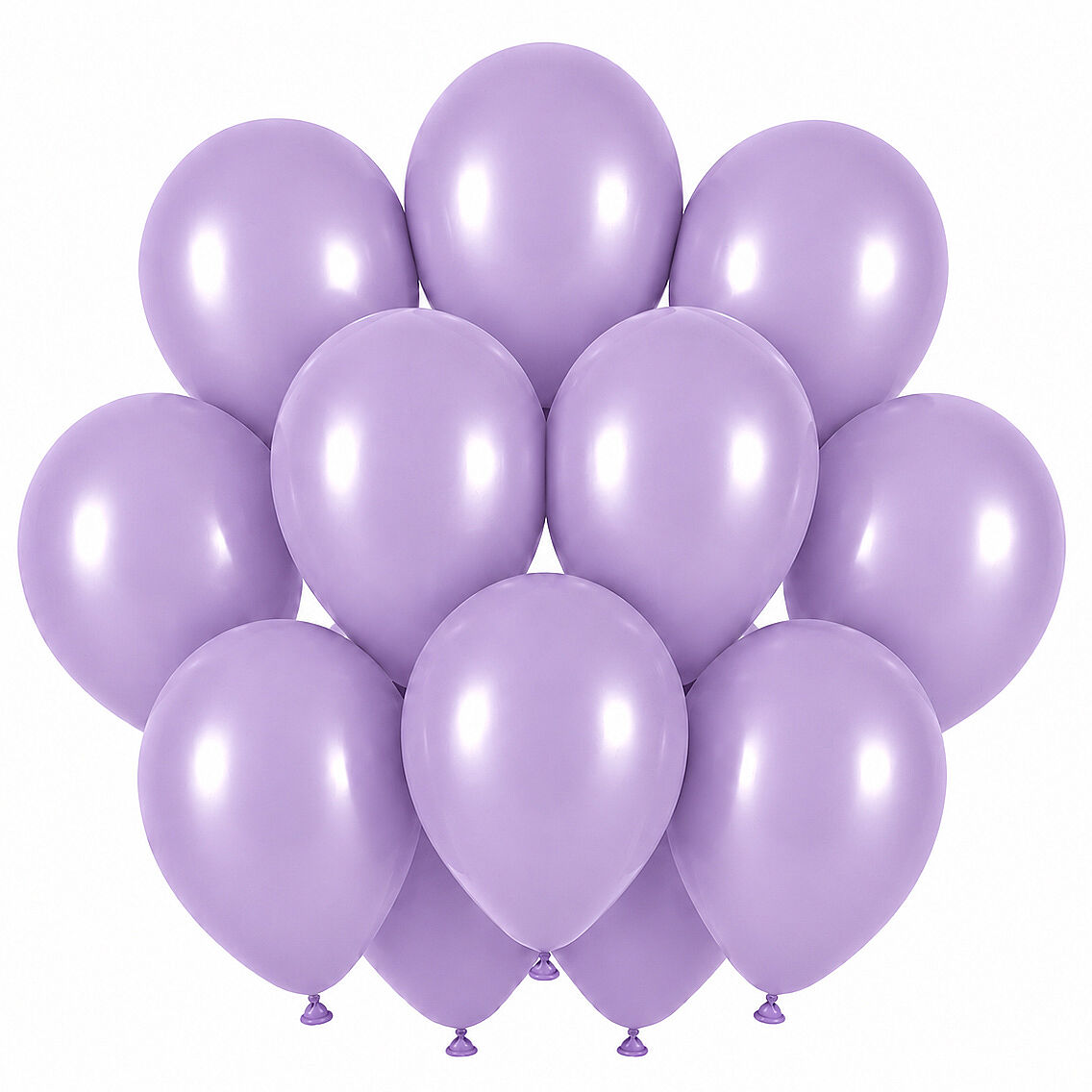 Lavanta Renk Lateks Retro Balon (30 cm) - 12 Adet - 1