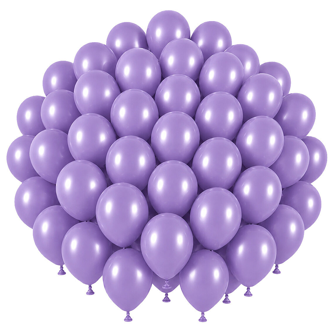 Lavanta Renk Lateks Retro Balon (30 cm) - 50 Adet - 1