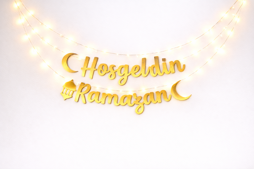 Beyüs Ramazan Ayı Led Işıklı Hoşgeldin Ramazan El Yazısı. Ramazan Bayramı Dekoratif Işıklı - Beysüs (1)