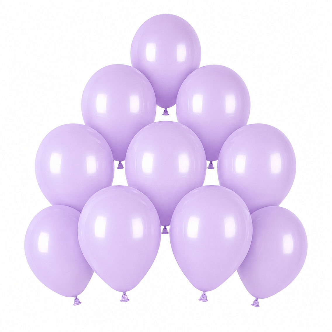 Lila Renk Lateks makaron Balon (15 cm) - 10 Adet - 1
