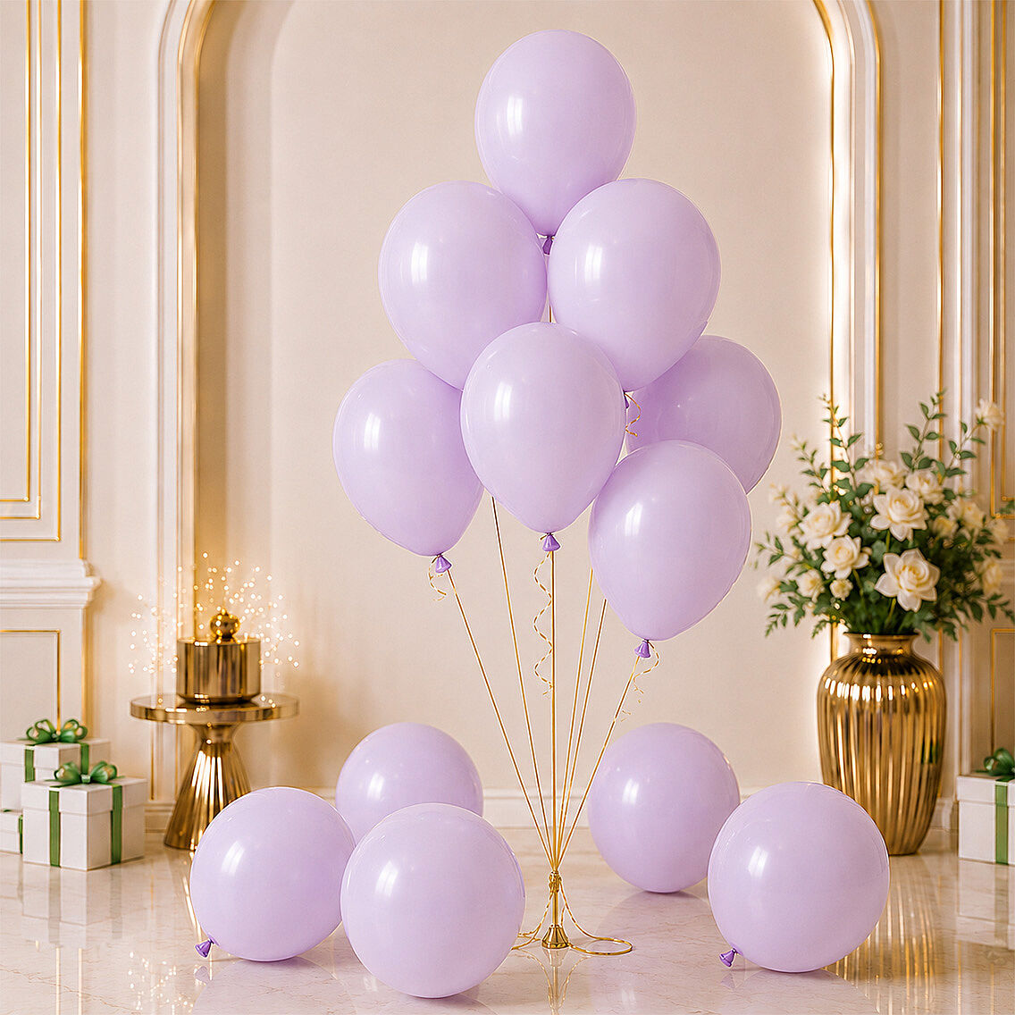 Lila Renk Lateks makaron Balon (30 cm) - 100 Adet - 1