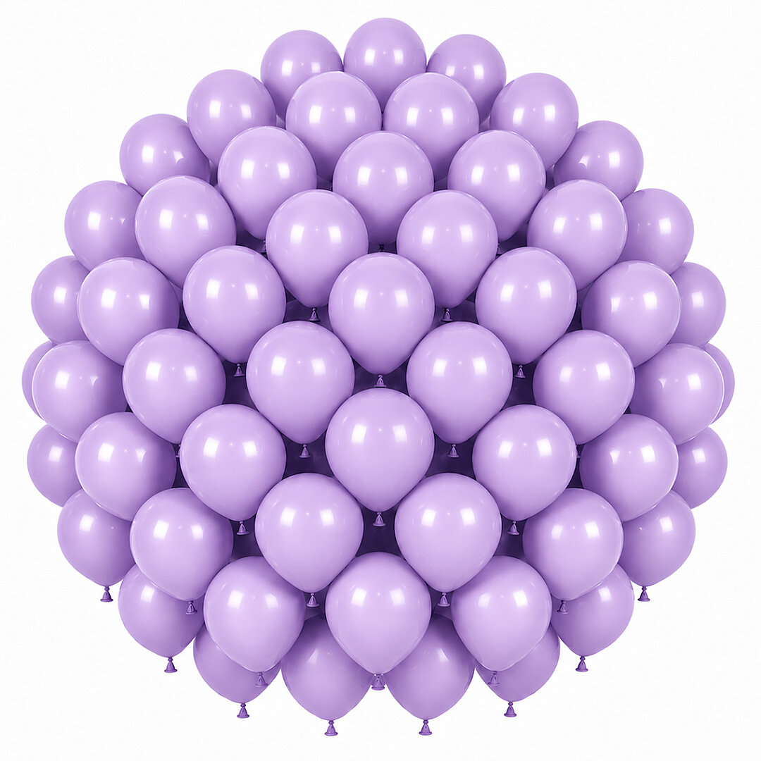 Lila Renk Lateks makaron Balon (30 cm) - 50 Adet - Beysüs