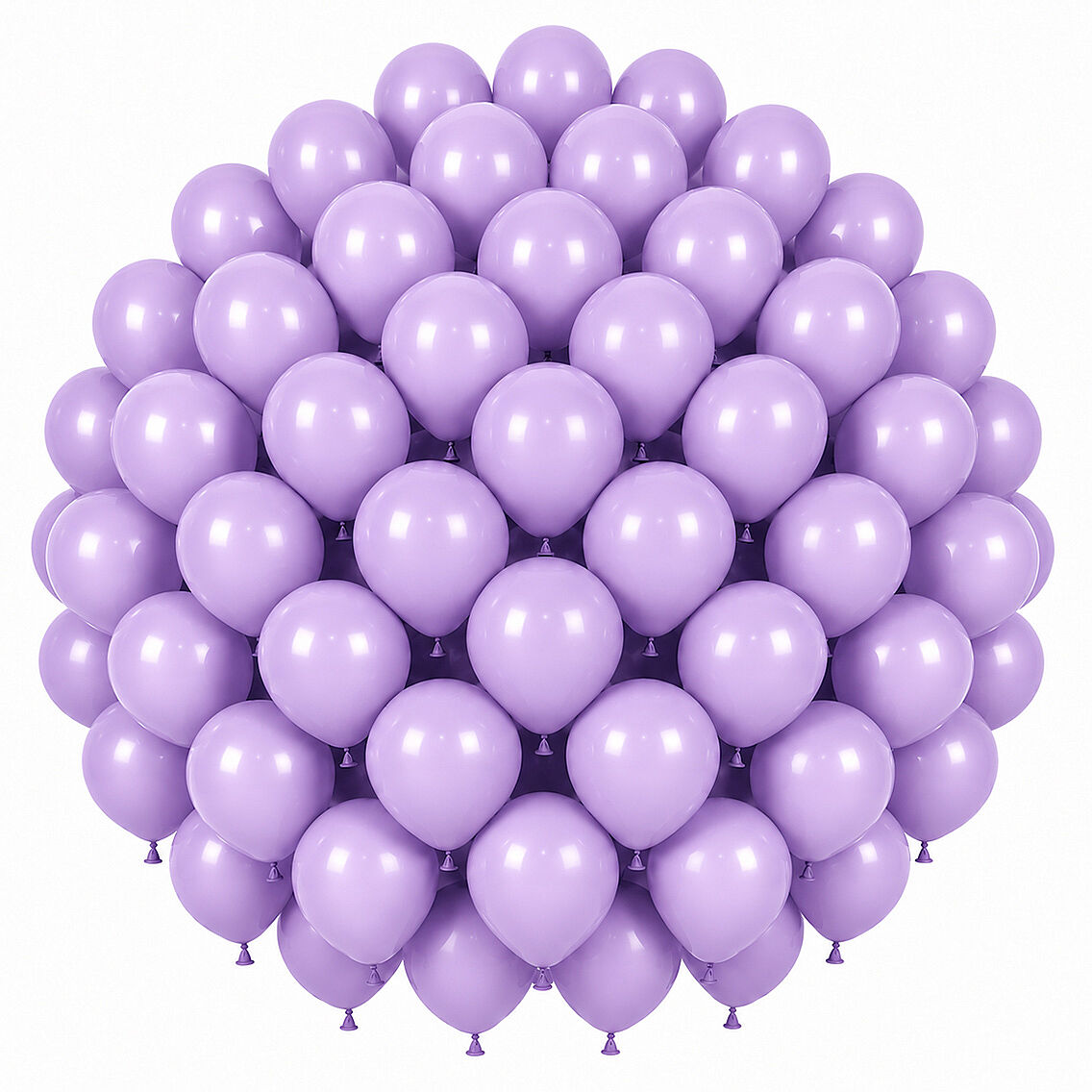 Lila Renk Lateks makaron Balon (30 cm) - 50 Adet - 1
