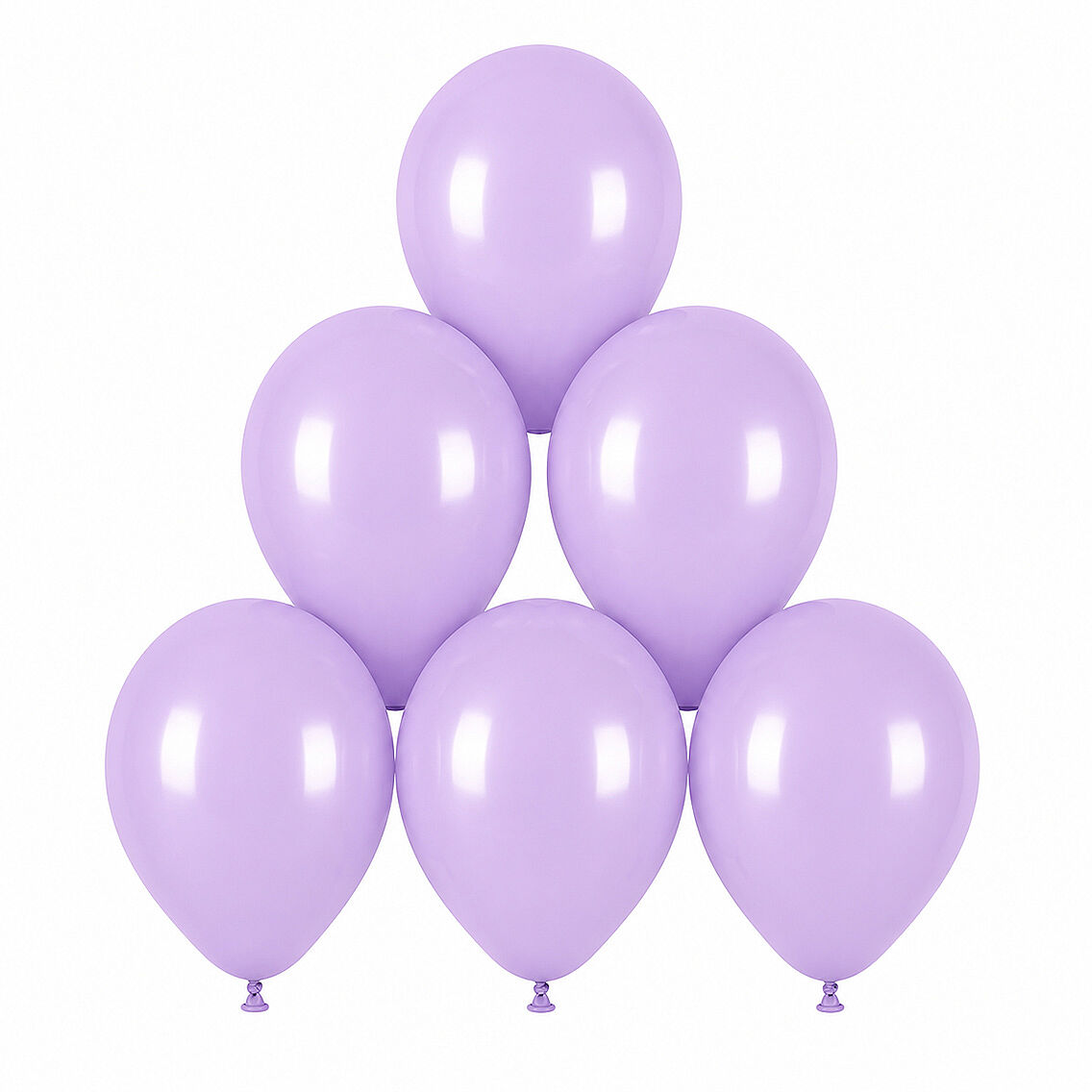 Lila Renk Lateks makaron Balon (30 cm) - 6 Adet - 1