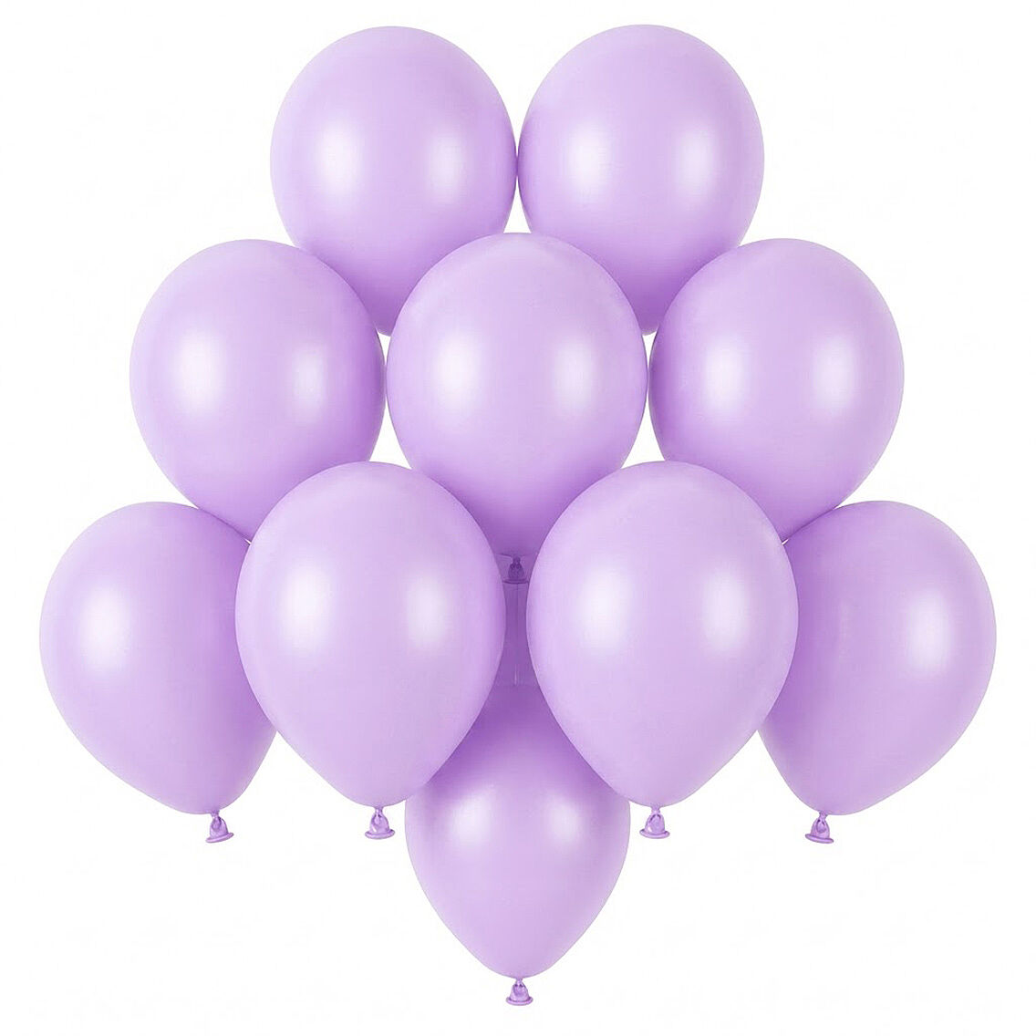 Lila Renk Lateks Pastel Balon (13 cm) - 10 Adet - 1
