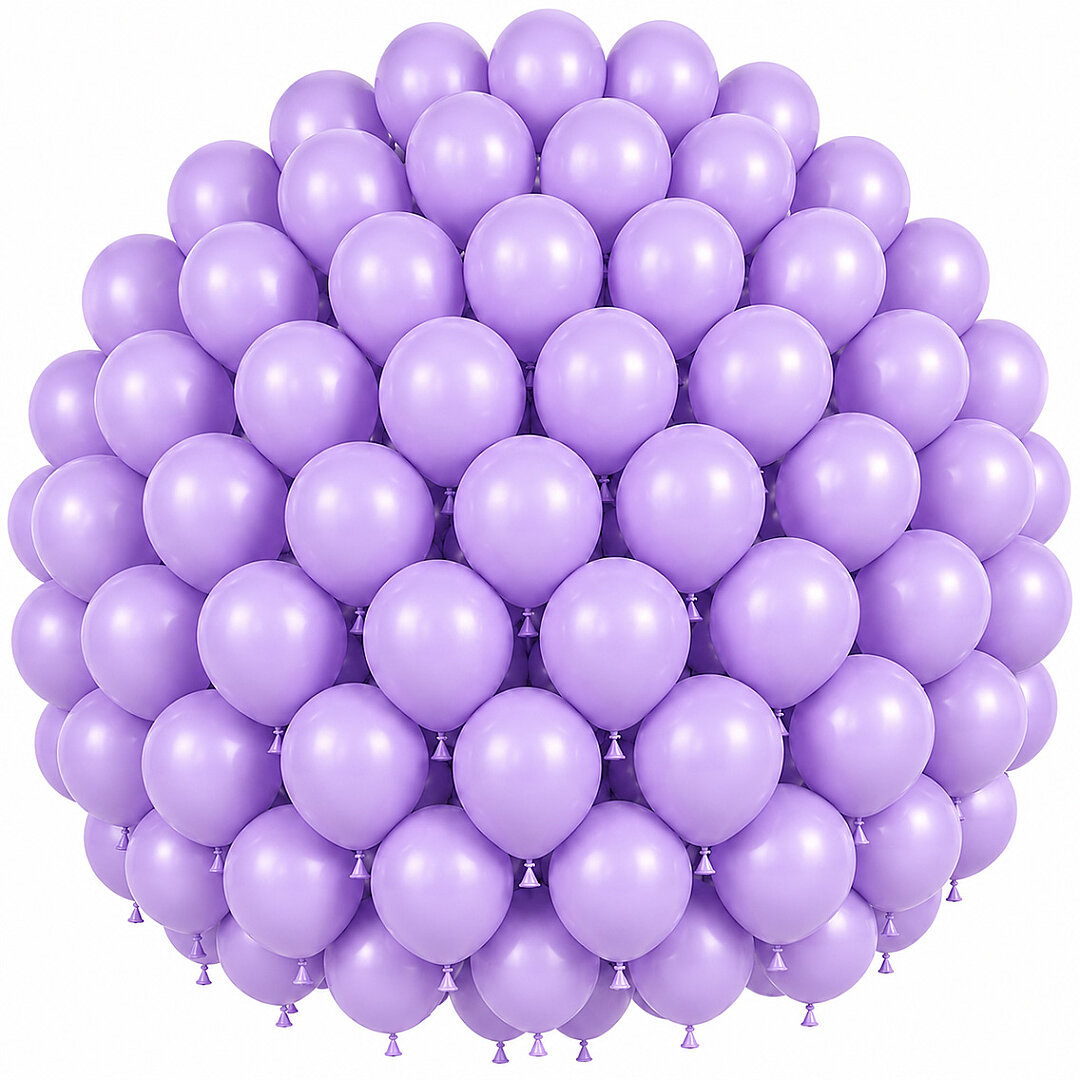 Lila Renk Lateks Pastel Balon (30 cm) - 100 Adet - Beysüs