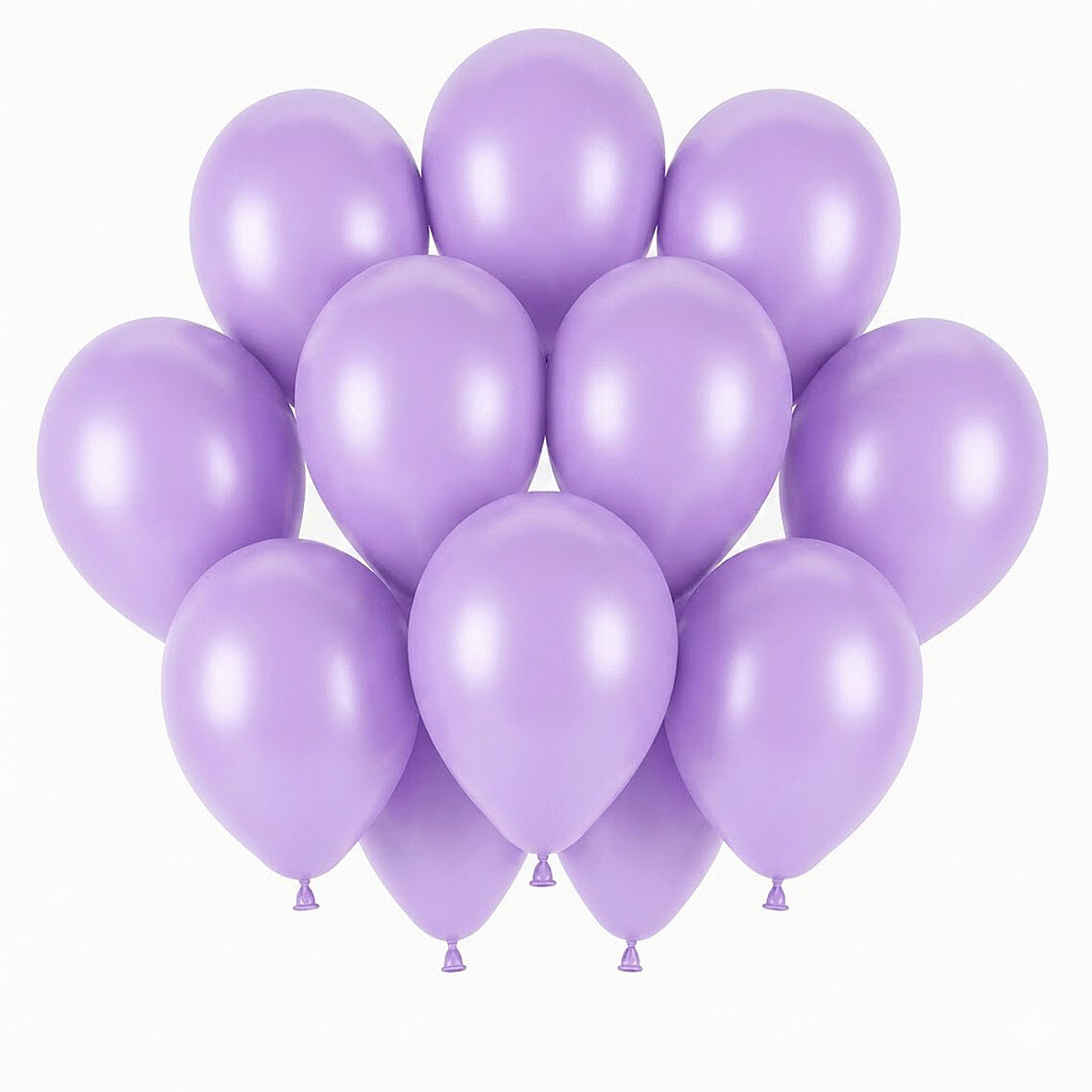 Lila Renk Lateks Pastel Balon (30 cm) - 12 Adet - 1