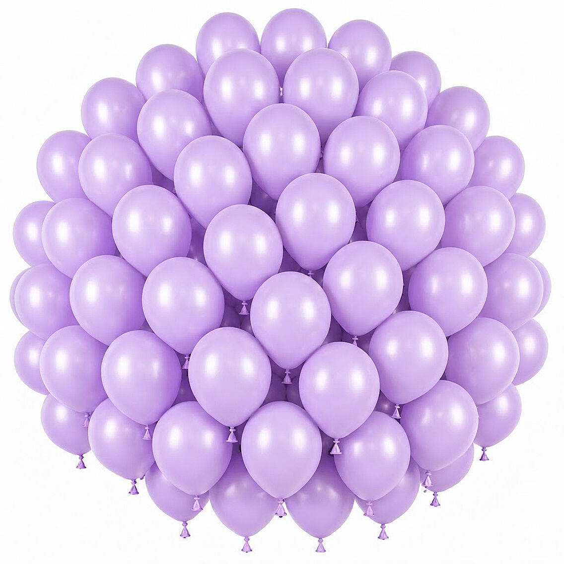 Lila Renk Lateks Pastel Balon (30 cm) - 50 Adet - 1