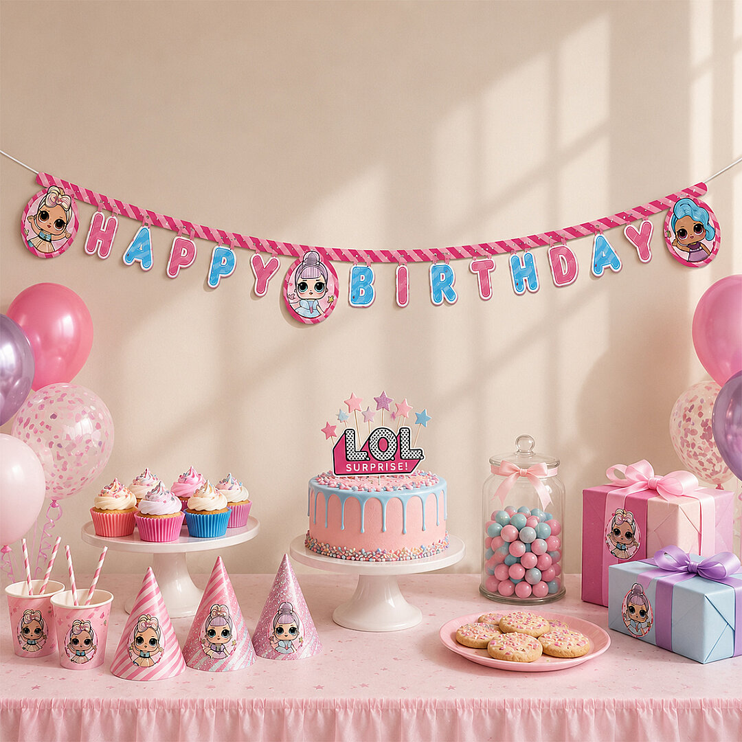 Lol Temalı Happy Birthday Banner - 2