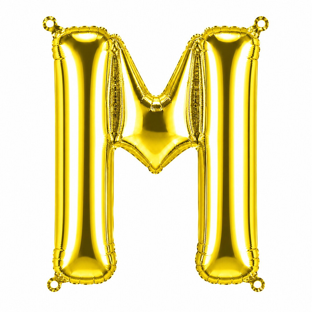 M Harfi Folyo Balon Altın Rengi (100 cm) - Beysüs