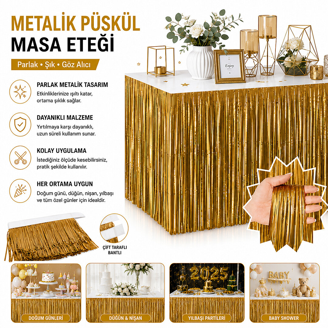 Masa Püskülü Gold - 1