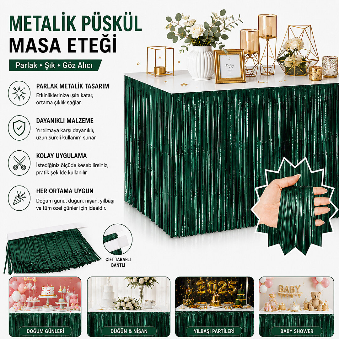 Masa Püskülü Yeşil - 1