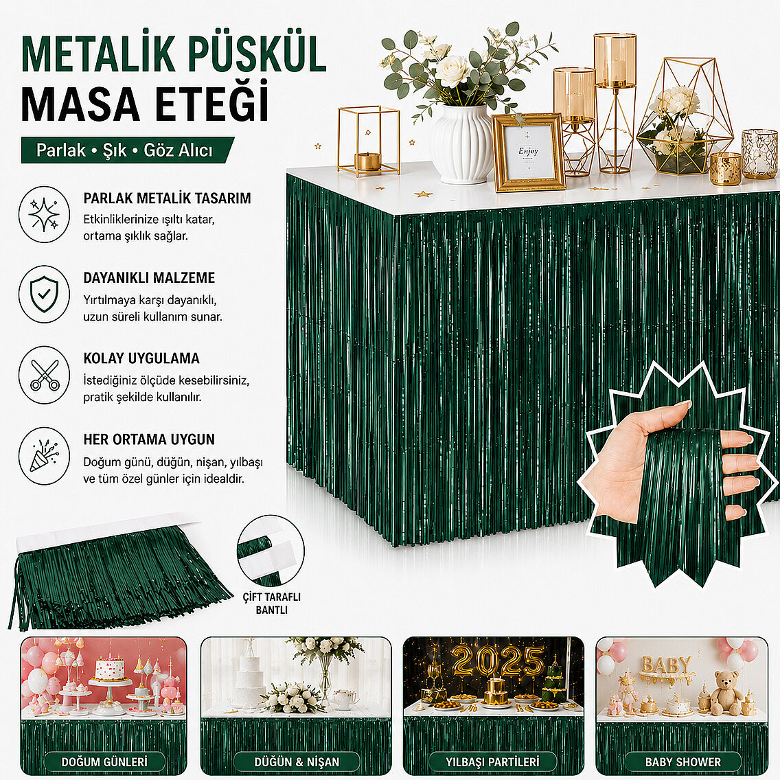 Masa Püskülü Yeşil - 1