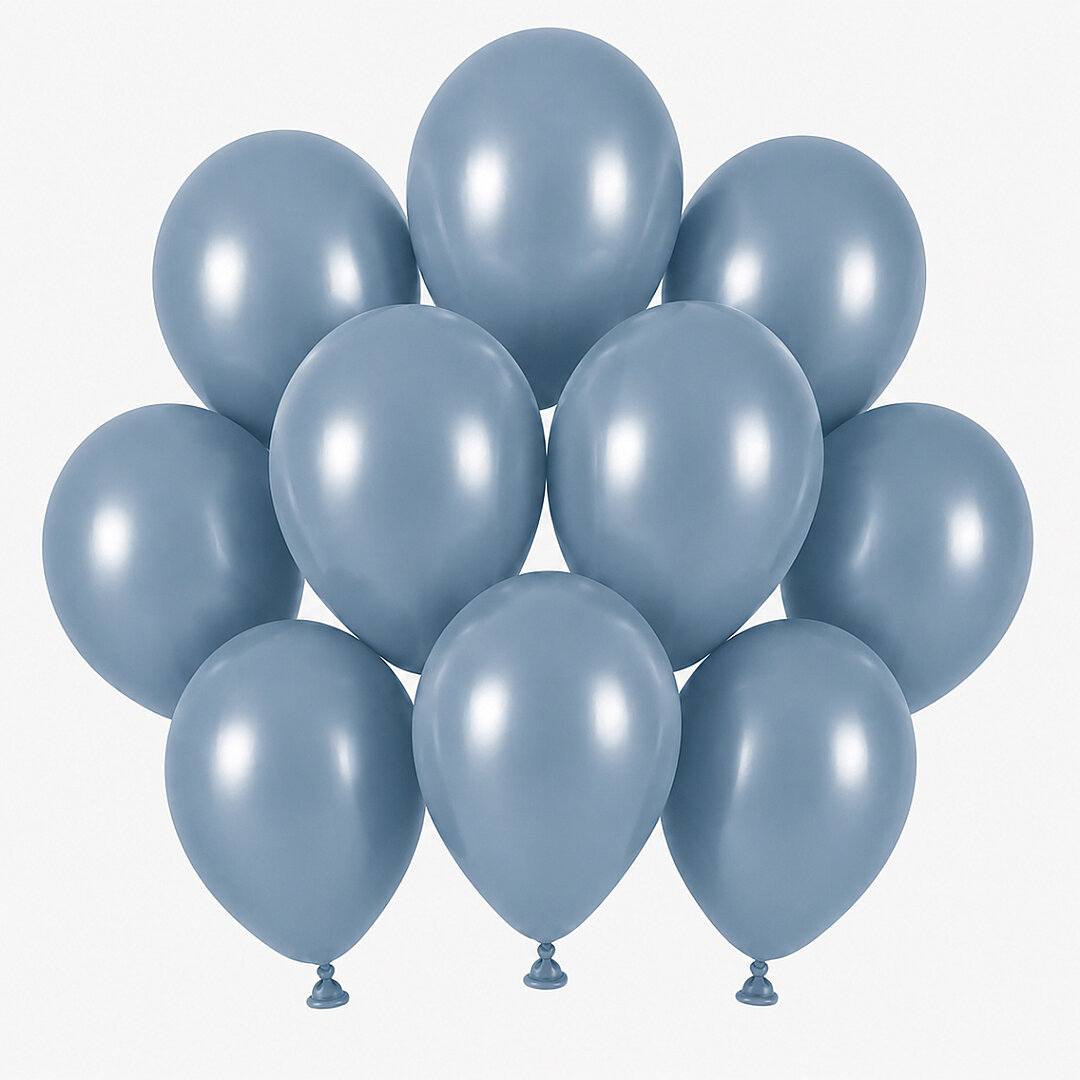 Mavi Cam Renk Lateks Retro Balon (13 cm) - 10 Adet - 1
