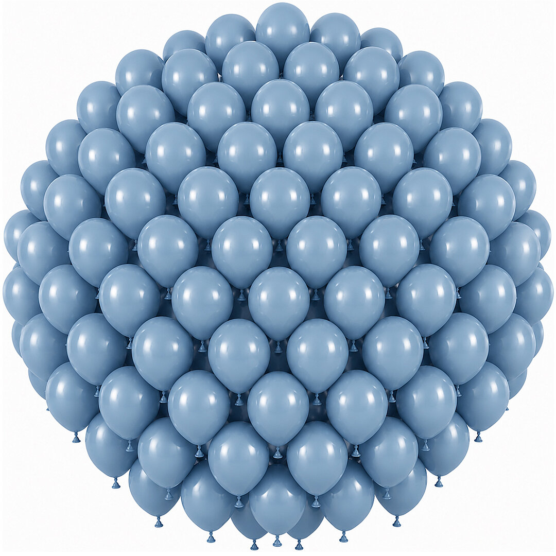 Mavi Cam Renk Lateks Retro Balon (30 cm) - 100 Adet - Beysüs