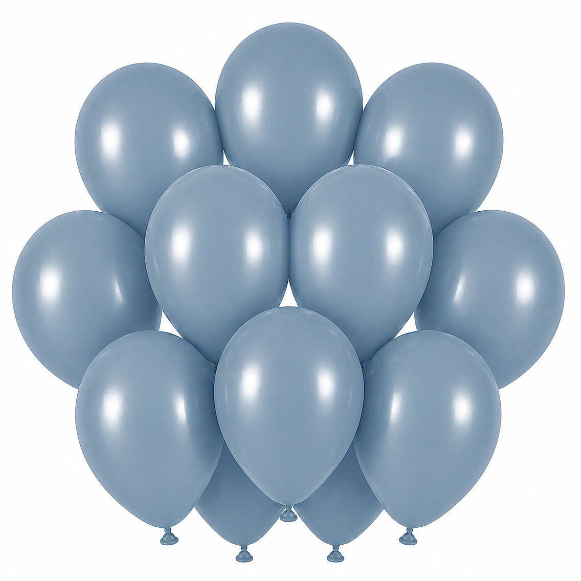Mavi Cam Renk Lateks Retro Balon (30 cm) - 12 Adet - 1