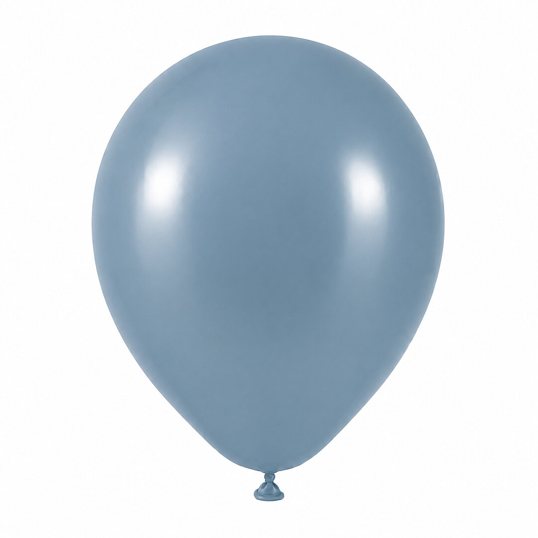 Mavi Cam Renk Lateks Retro Balon (30 cm) - 12 Adet - 2