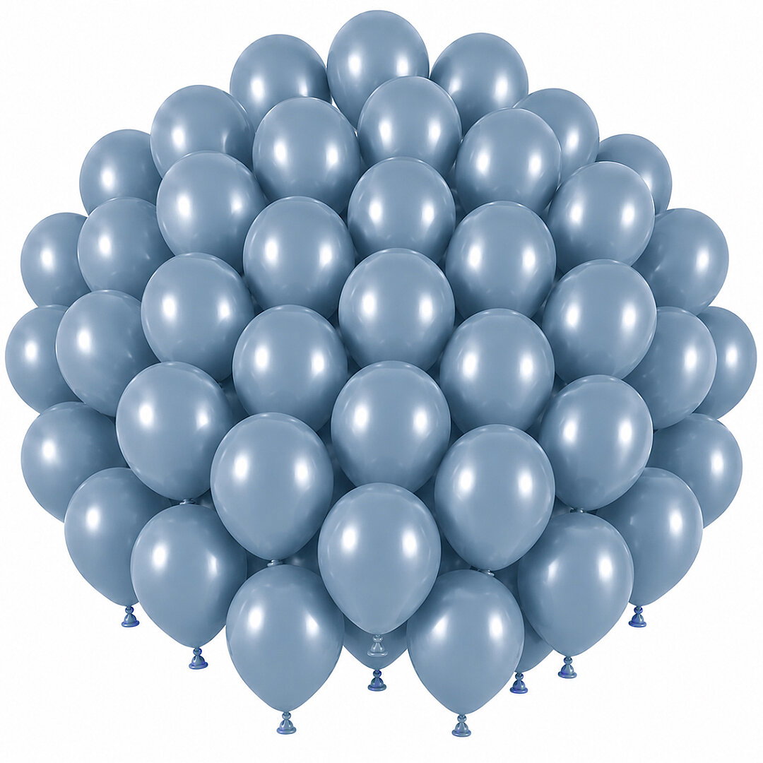 Mavi Cam Renk Lateks Retro Balon (30 cm) - 50 Adet - Beysüs
