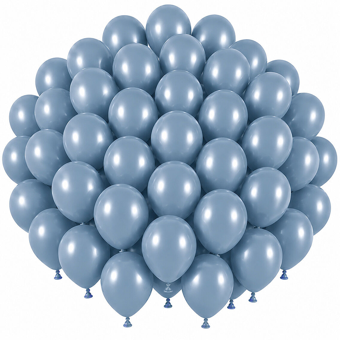 Mavi Cam Renk Lateks Retro Balon (30 cm) - 50 Adet - 1