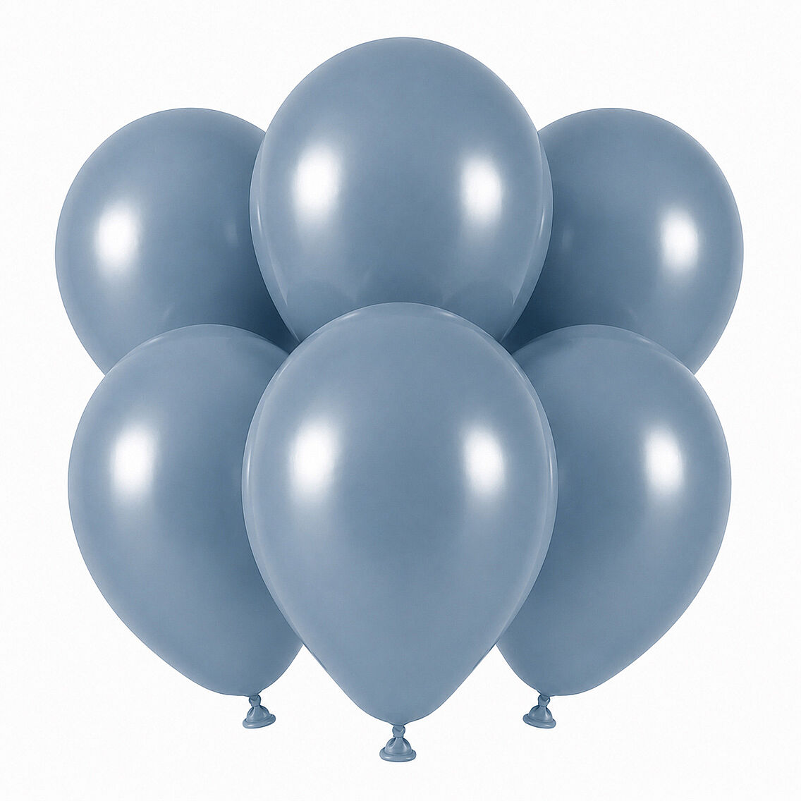 Mavi Cam Renk Lateks Retro Balon (30 cm) - 6 Adet - 1