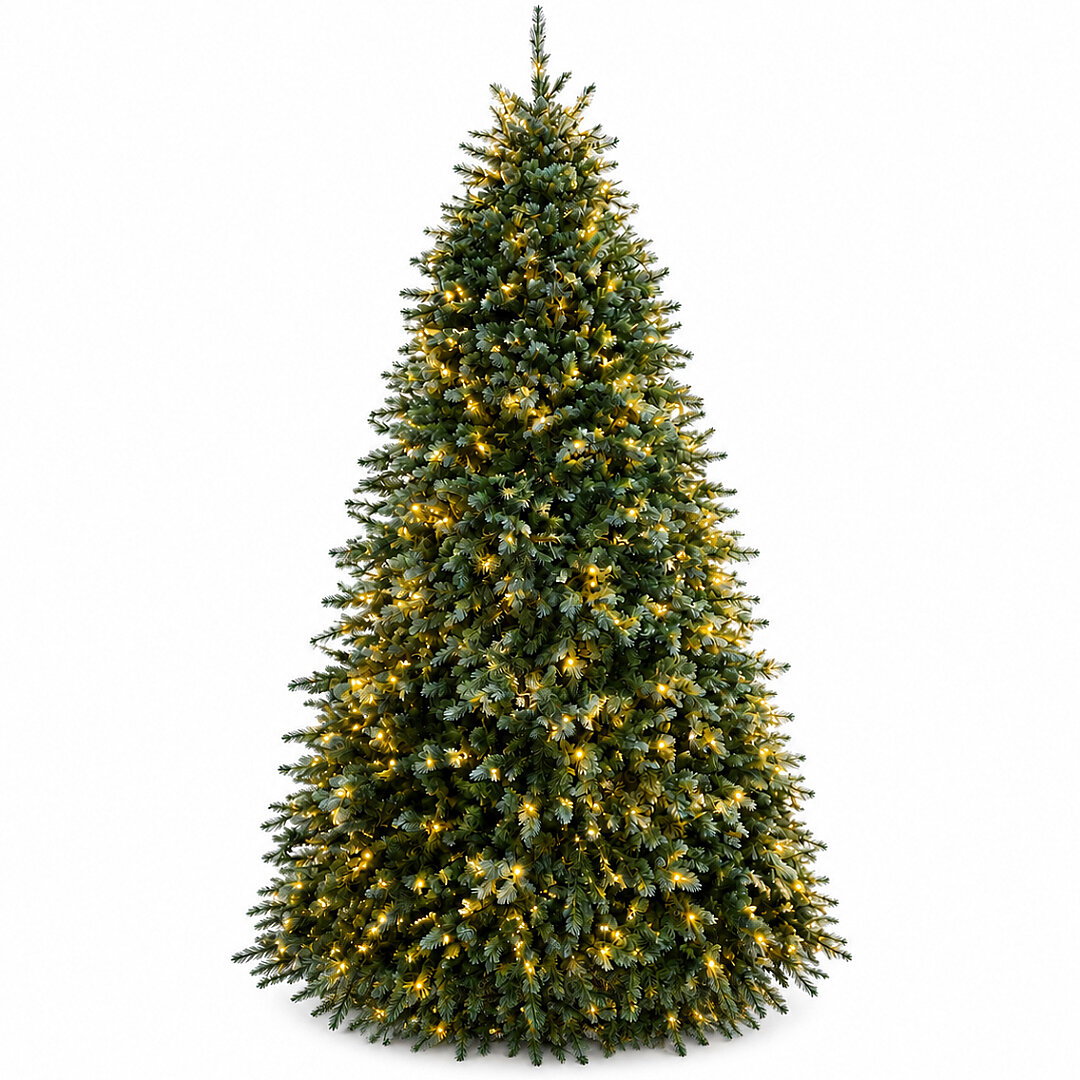 Mavi Ladin Kendinden Işıklı Yılbaşı Çam Ağacı 210 cm (1790 Dal) - Premium Seri - 4
