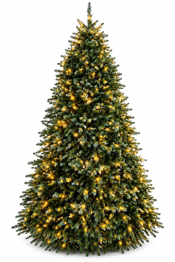 Mavi Ladin Kendinden Işıklı Yılbaşı Çam Ağacı 210 cm (1790 Dal) - Premium Seri - 5