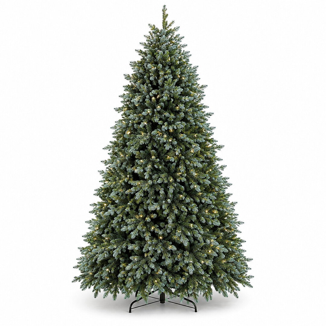 Mavi Ladin Kendinden Işıklı Yılbaşı Çam Ağacı 240 cm (2475 Dal) - Premium Seri - 3