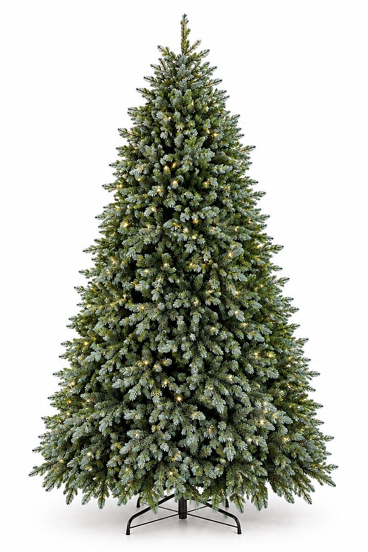 Mavi Ladin Kendinden Işıklı Yılbaşı Çam Ağacı 240 cm (2475 Dal) - Premium Seri - 3