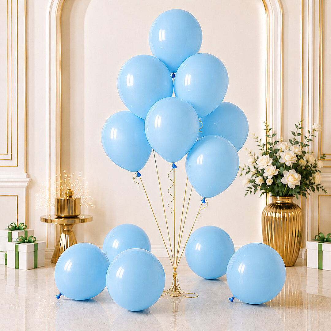 Mavi Renk Lateks makaron Balon (30 cm) - 100 Adet - Beysüs