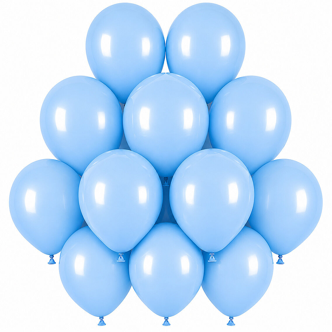 Mavi Renk Lateks makaron Balon (30 cm) - 12 Adet - 1