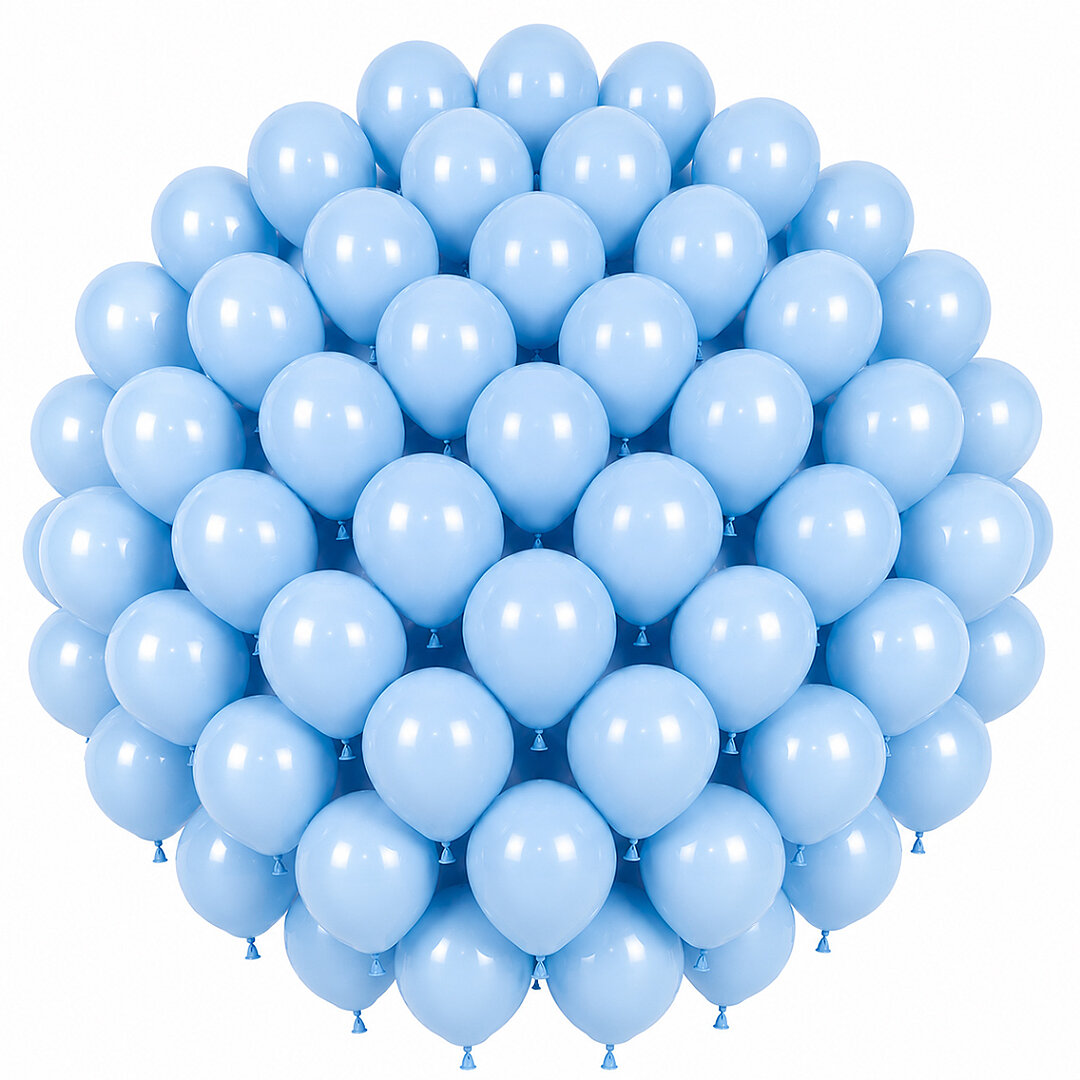 Mavi Renk Lateks makaron Balon (30 cm) - 50 Adet - Beysüs