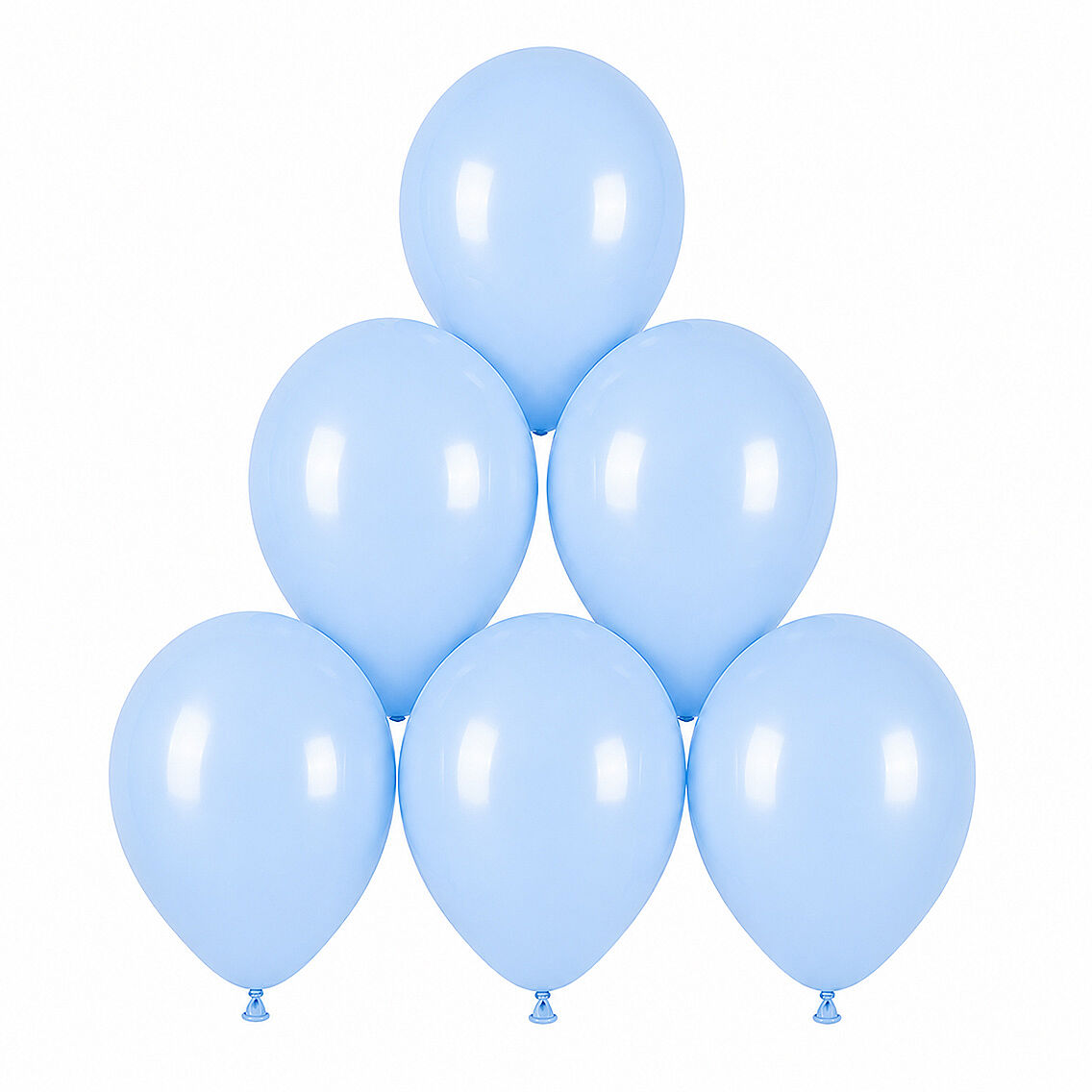 Mavi Renk Lateks makaron Balon (30 cm) - 6 Adet - 1