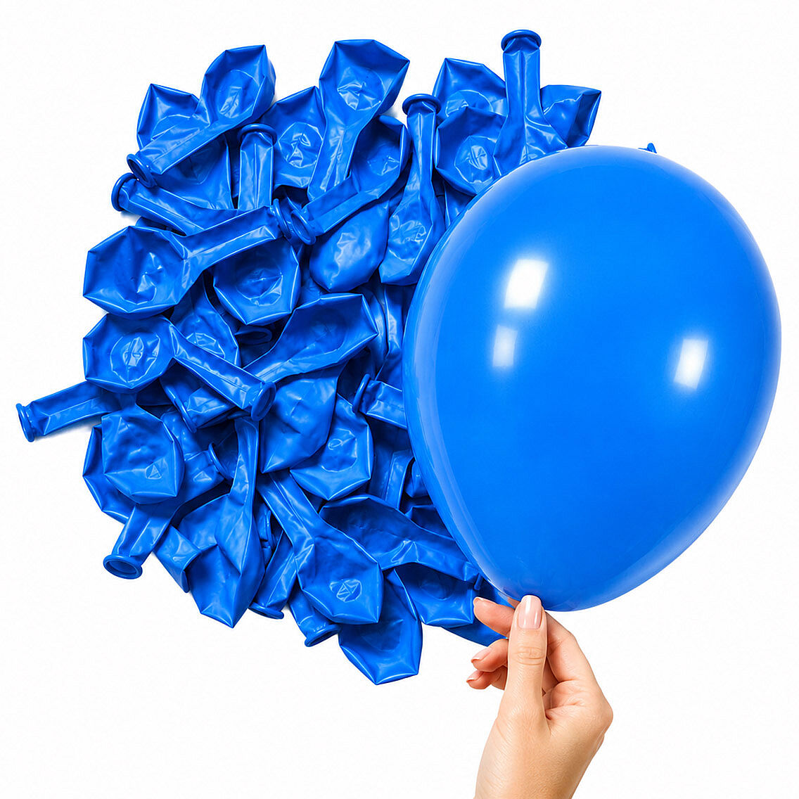 Mavi Renk Lateks Pastel Balon (13 cm) - 10 Adet - 2