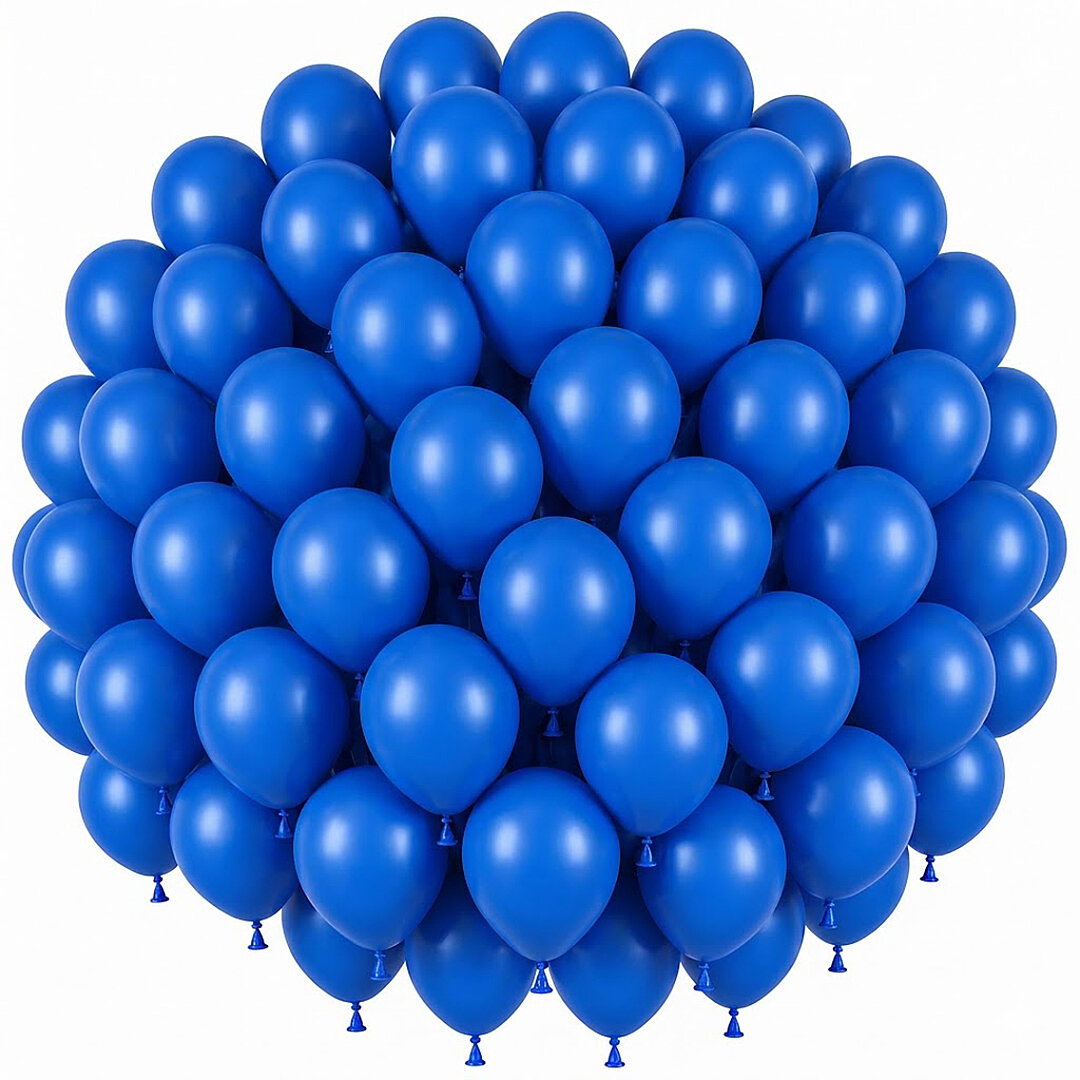 Mavi Renk Lateks Pastel Balon (30 cm) - 50 Adet - Beysüs