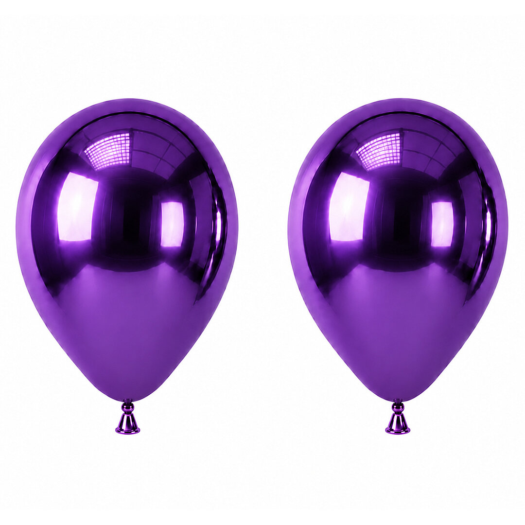 Mor Renk Lateks krom Balon (45 cm) - 2 Adet - Beysüs