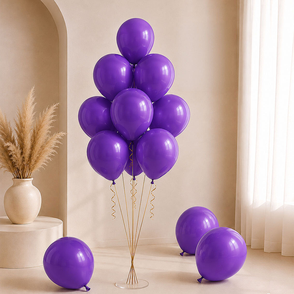Mor Renk Lateks Pastel Balon (30 cm) - 100 Adet - 2
